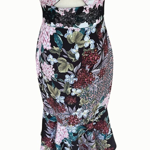NWT Keepsake Label Lost Dreams Bodycon Midi Strapless Flounce Hem Dress XS Small - Picture 6 of 12
